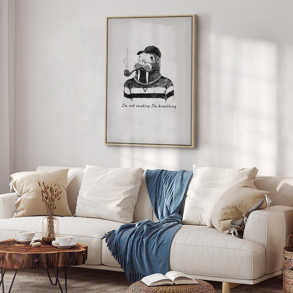 Leinwandbild - I'm Not Smoking I'm Breathing (1 Part) Vertical