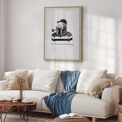 Leinwandbild - I'm Not Smoking I'm Breathing (1 Part) Vertical