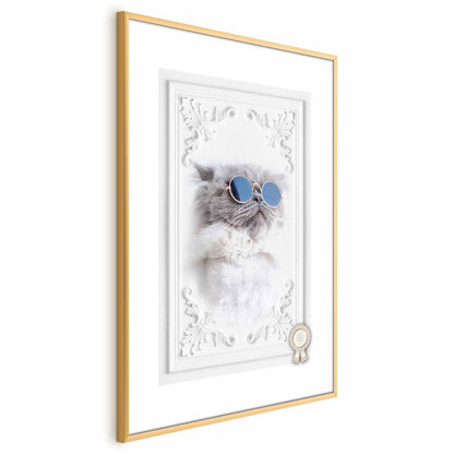 Poster - Cat in Glasses Artgeist