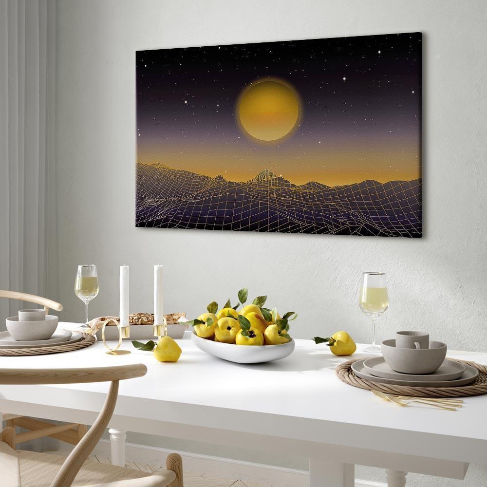 Leinwandbild - Futuristic landscape 3 (1 Part) Wide