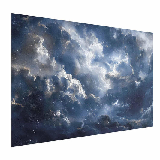 Poster - Astronomical Wonders: Clouds and Stars in Harmonious Union Artgeist