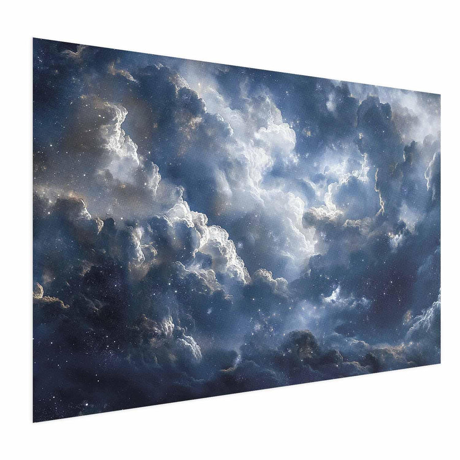 Poster - Astronomical Wonders: Clouds and Stars in Harmonious Union Artgeist