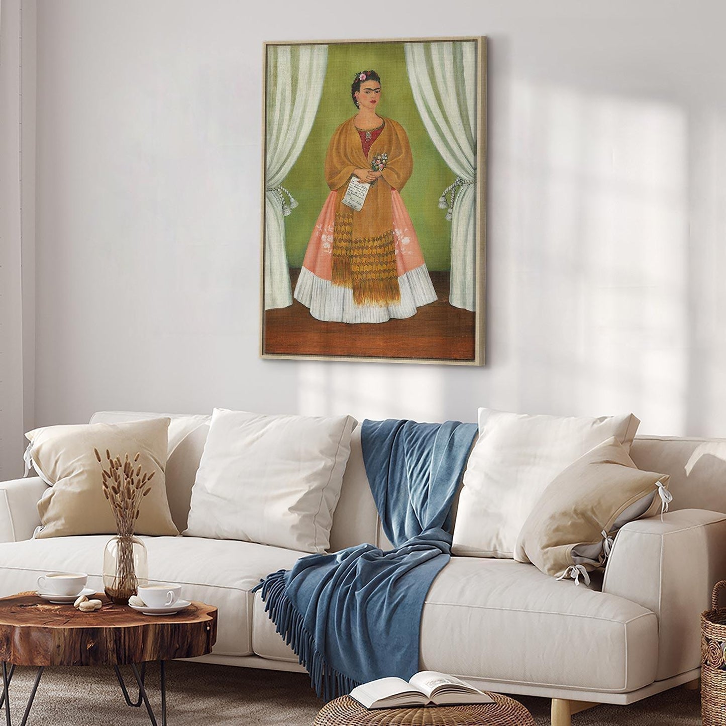 Leinwandbild - Frida Kahlo – Self-Portrait Dedicated to Leon Trotsky