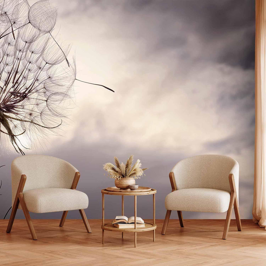 Fototapete „Sanfter Wind“ – Eleganz und Leichtigkeit für Ihr Zuhause