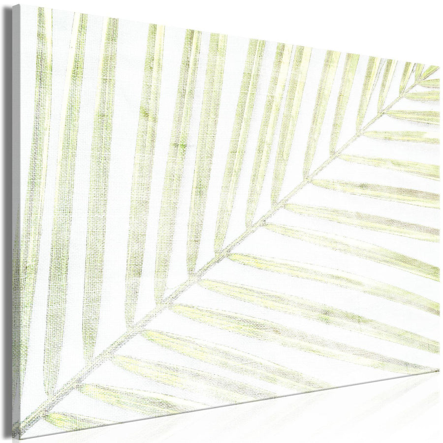 Leinwandbild - Palm Leaf (1 Part) Wide Artgeist
