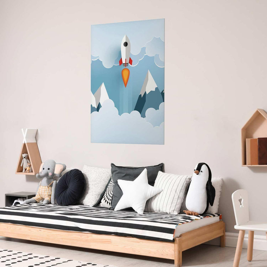 Poster - Rocket in the Clouds Artgeist