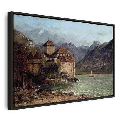 Leinwandbild - Gustave Courbet -Chillon Castle