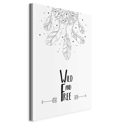 Leinwandbild - Wild and Free (1 Part) Vertical
