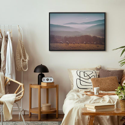 Leinwandbild - Sheep in Mountain Landscape (1-part) - Animals in Nature