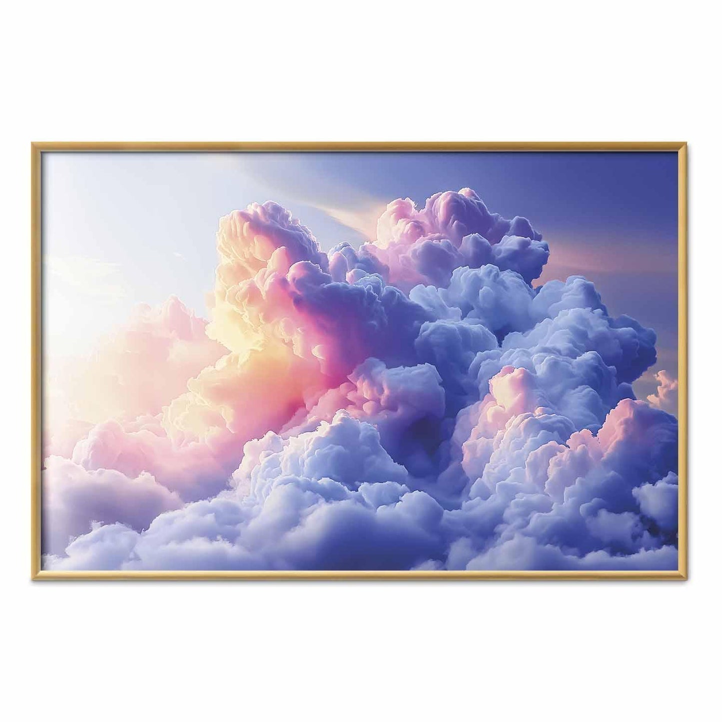 Poster - Clouds Like Painted: Artistic Dawn Brushes Painting the Sky