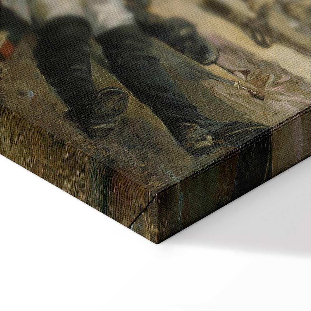 Leinwandbild - Joaquín Sorolla y Bastida – The death of Pedro Velarde y Santillán during the defence of the Monteleon Artillery Barracks