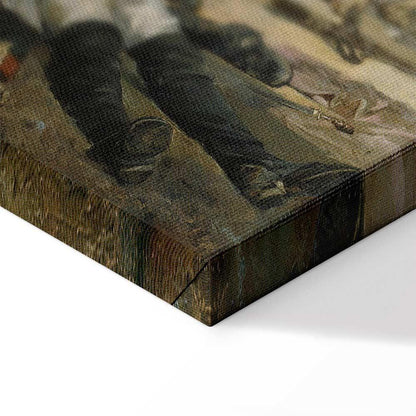 Leinwandbild - Joaquín Sorolla y Bastida – The death of Pedro Velarde y Santillán during the defence of the Monteleon Artillery Barracks