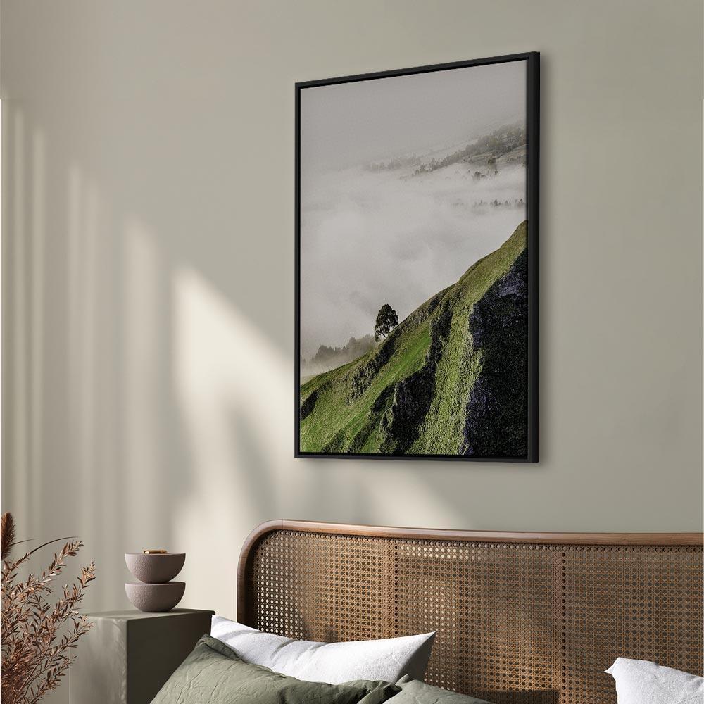 Leinwandbild - Tree Above Clouds (1 Part) Vertical