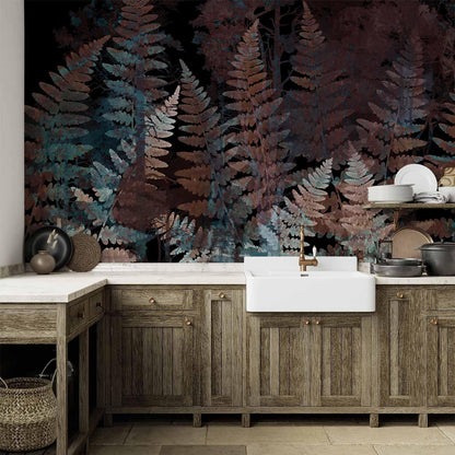 Fototapete - Ferns in the Woods - Third Variant