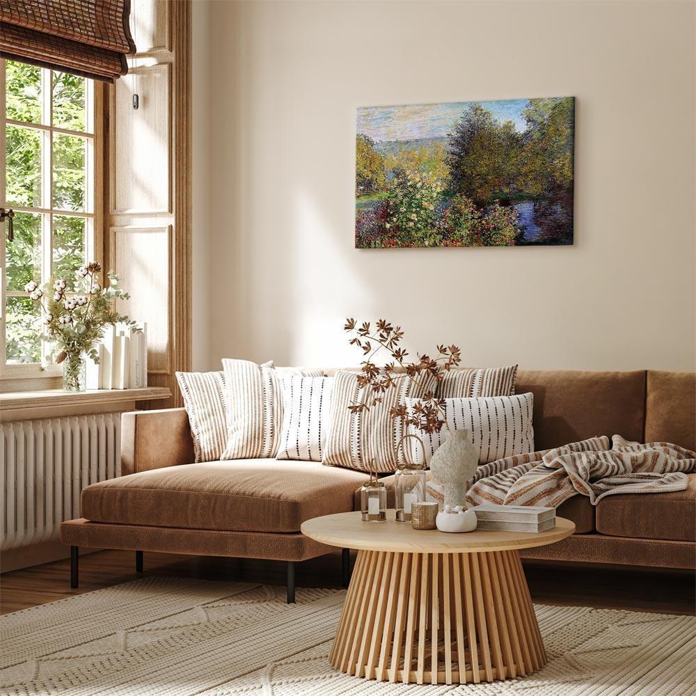 Leinwandbild - Claude Monet – Garden at Montgeron (detail)