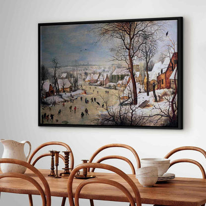 Leinwandbild - Pieter Bruegel the Elder – Winter Landscape with Birdtrap