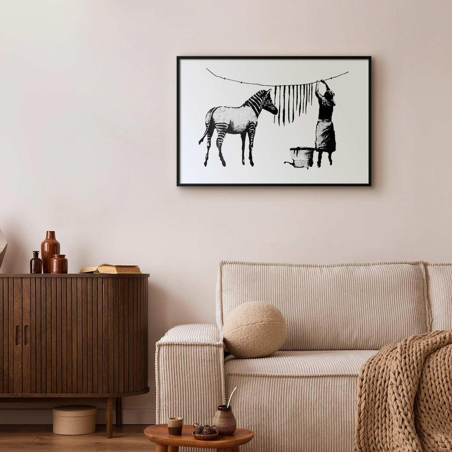 Poster - Banksy: Zebra Washing Artgeist