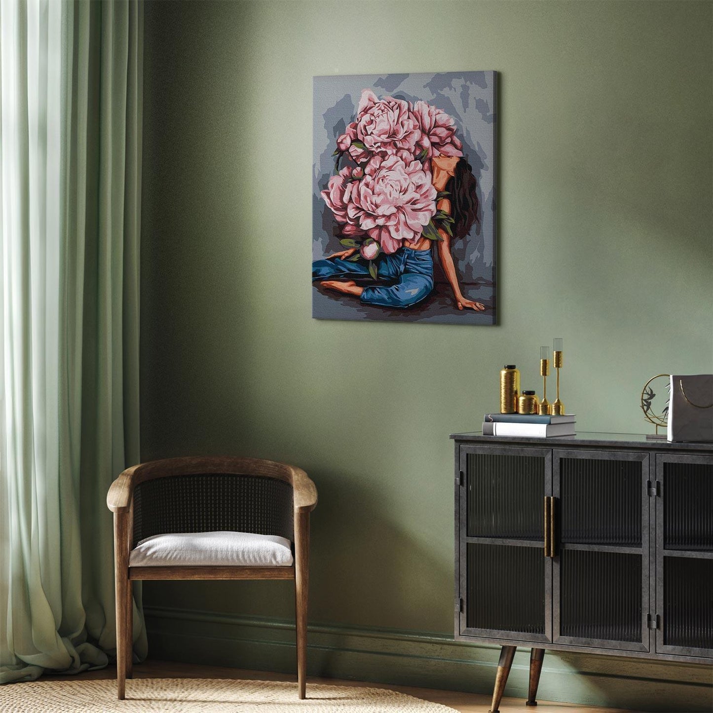 Malen nach Zahlen - Peony lover