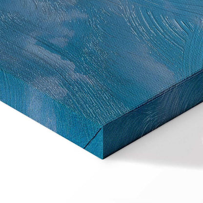 Leinwandbild - Ocean in the Air: Waving Clouds Reflecting Morning Light