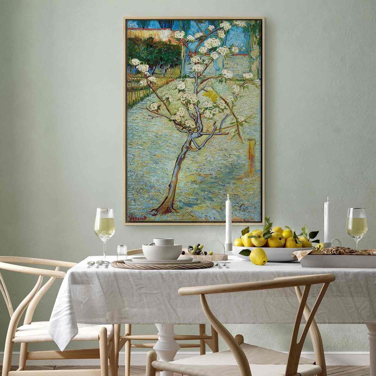 Leinwandbild - Blossoming Pear Tree Artgeist