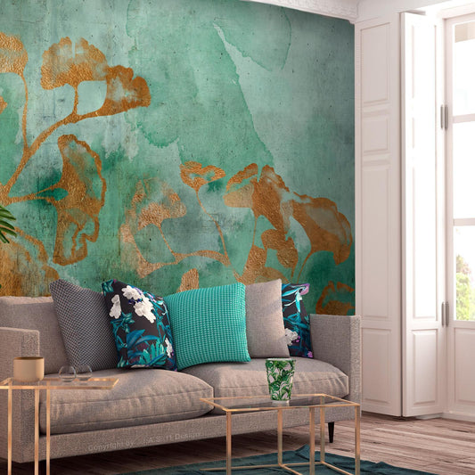 Fototapete - Copper Ginkgo Artgeist