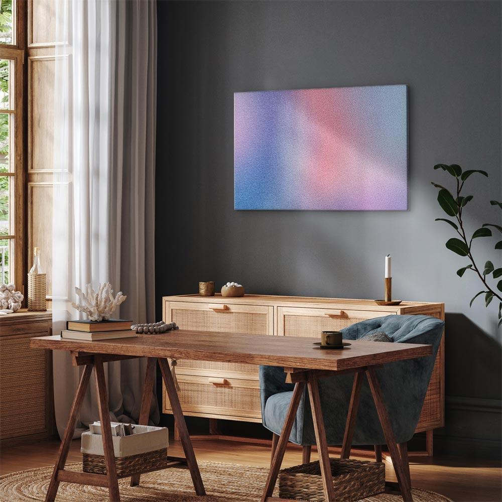 Leinwandbild - Rainbow Gradient - Delicate Multicolored Gradient Resembling Mist