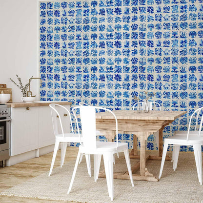 Fototapete - Azulejos tiles – traditional Portuguese ceramic tiles
