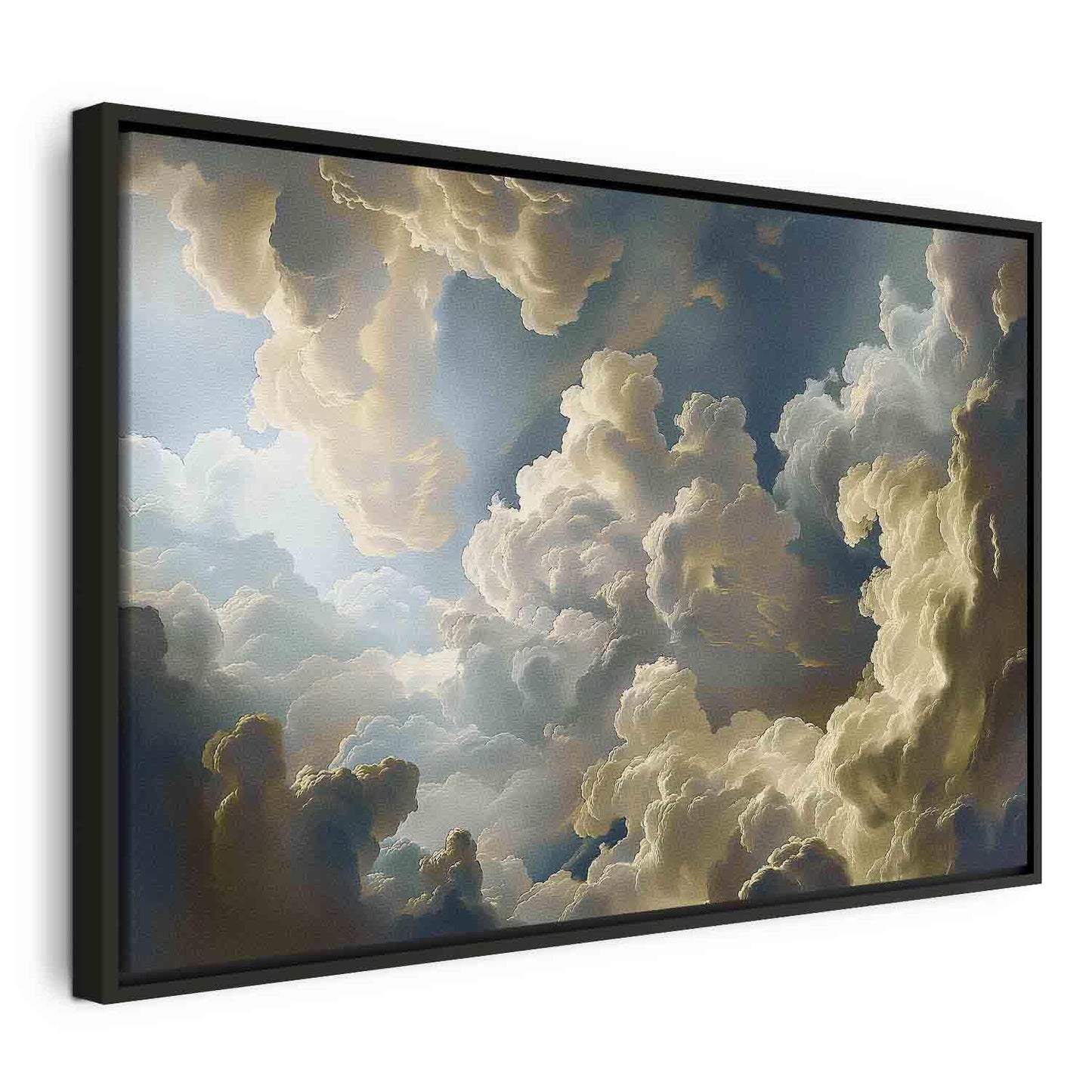 Leinwandbild - Sun and Shadows: A Theatrical Display of Nature High Above the Earth Artgeist
