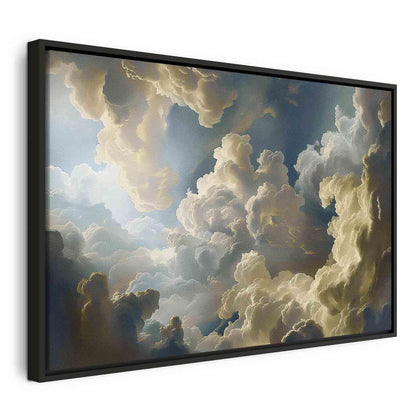 Leinwandbild - Sun and Shadows: A Theatrical Display of Nature High Above the Earth Artgeist