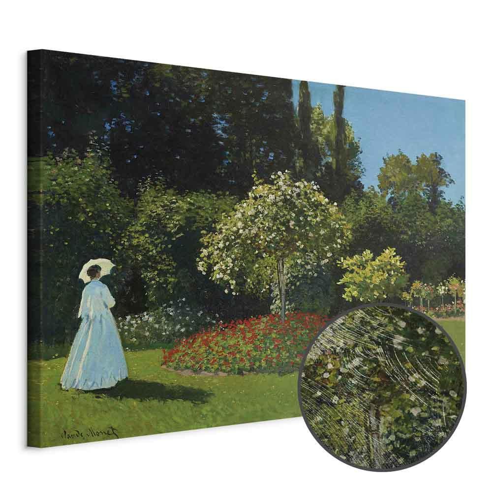 Leinwandbild - Claude Monet – Woman in the Garden