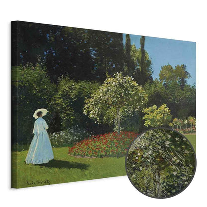 Leinwandbild - Claude Monet – Woman in the Garden