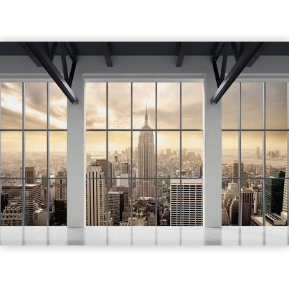 Fototapete Clouds over New York City – Urbaner Ausblick mit Skyline-Charakter
