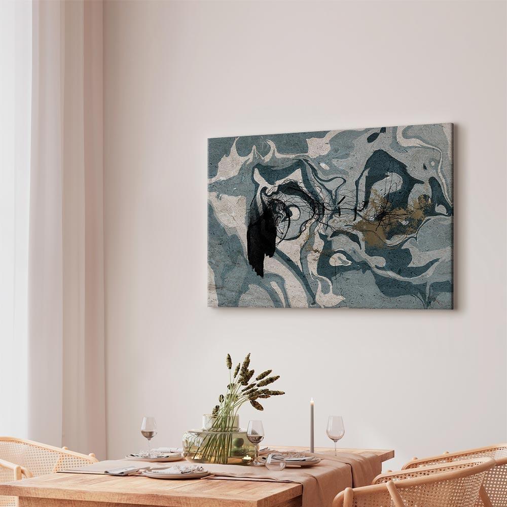 Leinwandbild - Marbled Reflection (1 Part) Wide