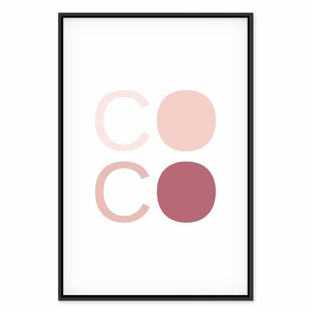 Leinwandbild - Pink Coco (1 Part) Vertical