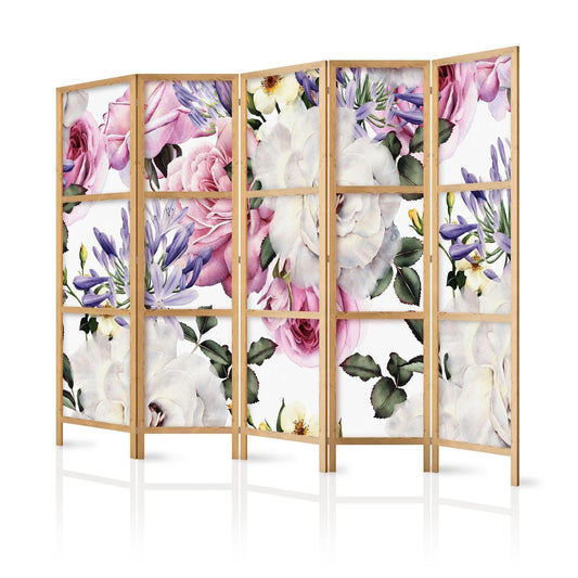 Japanischer Paravent - Floral Glade II Artgeist