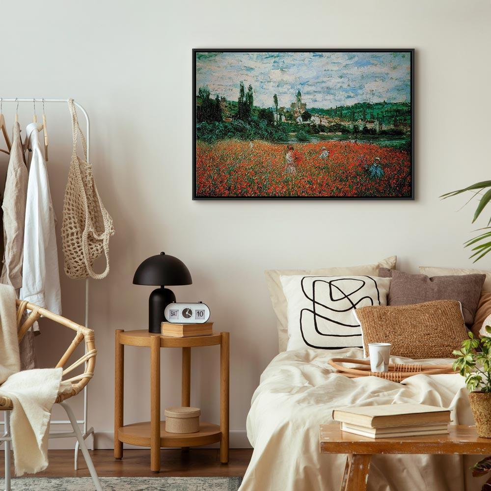 Leinwandbild - Claude Monet – Poppy Field near Vétheuil