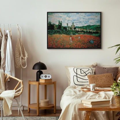 Leinwandbild - Claude Monet – Poppy Field near Vétheuil