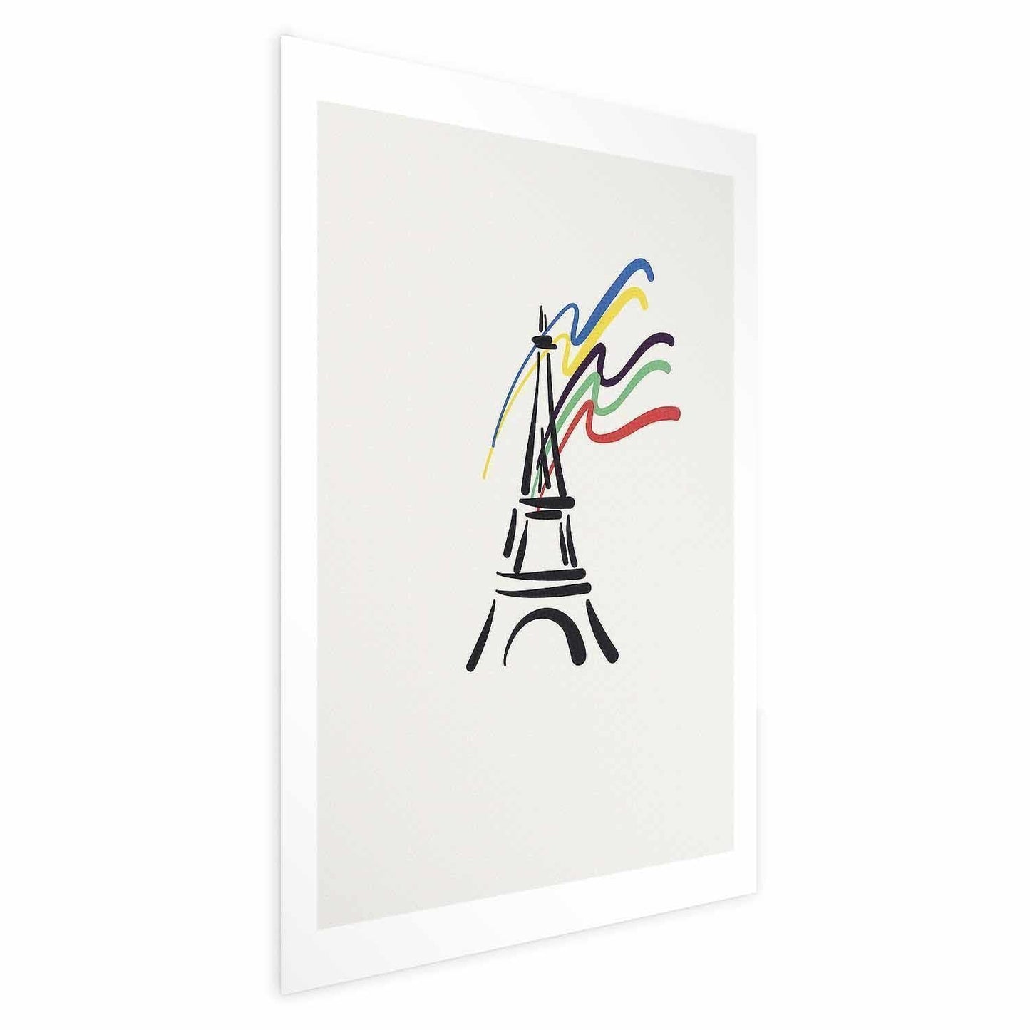 Poster - Eiffel Tower and Colors Artgeist