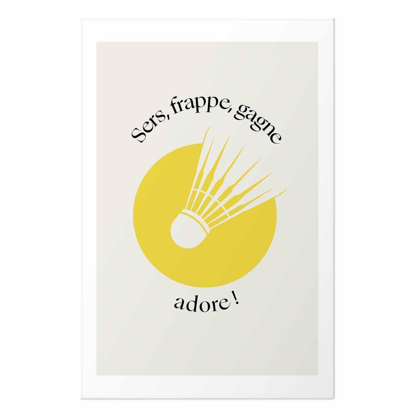 Poster - Shuttlecock Against the Yellow Sun