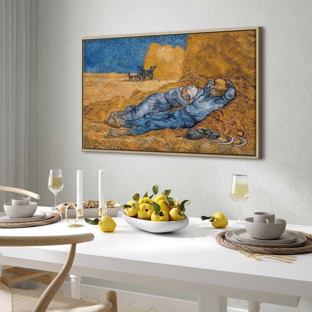 Leinwandbild Mittagsruhe Vincent van Gogh – Ländliche Idylle