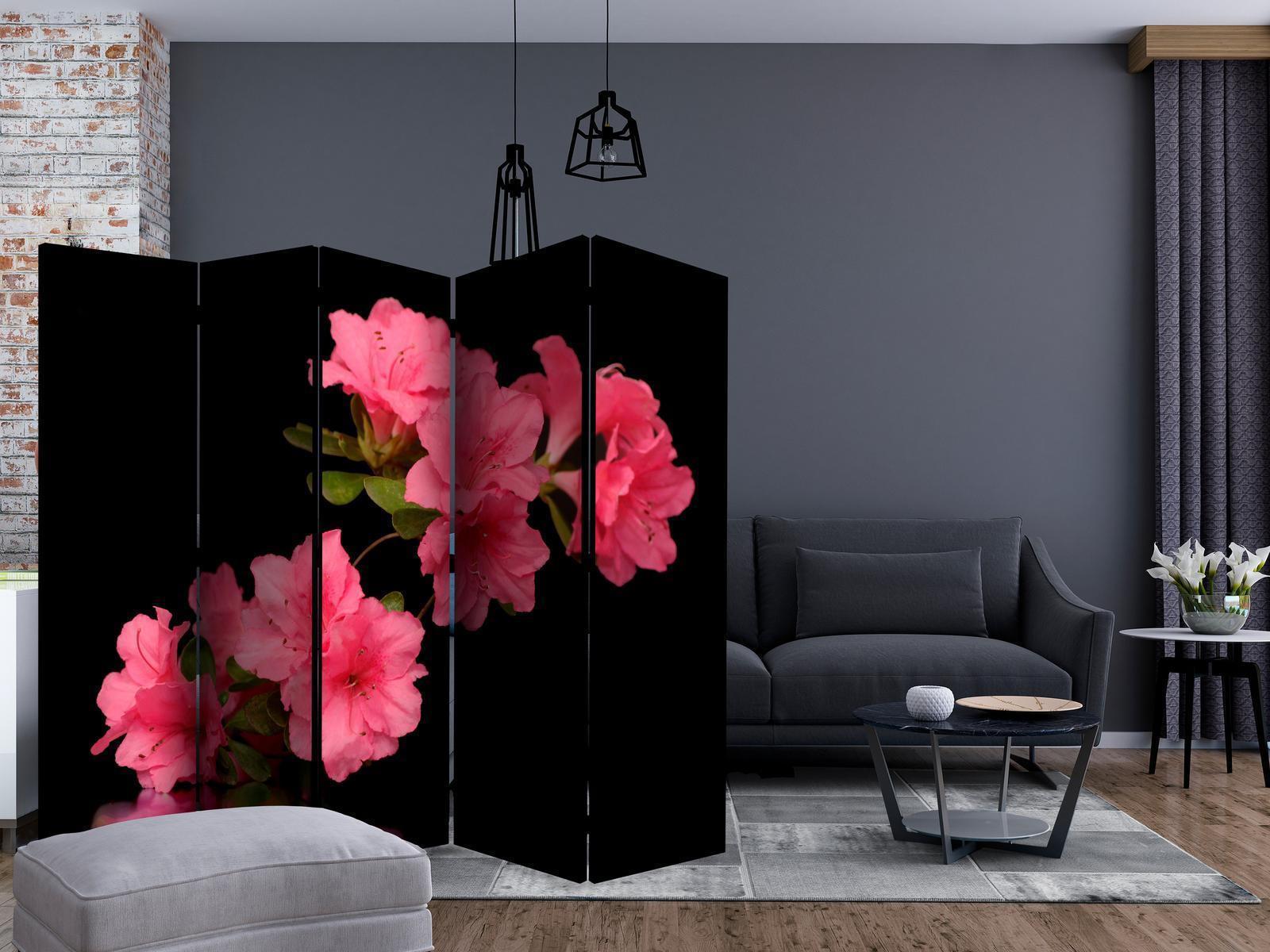 Paravent - Azalea in Black II Artgeist