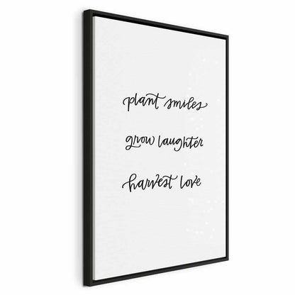 Leinwandbild - Joy and Love (1 Part) Vertical