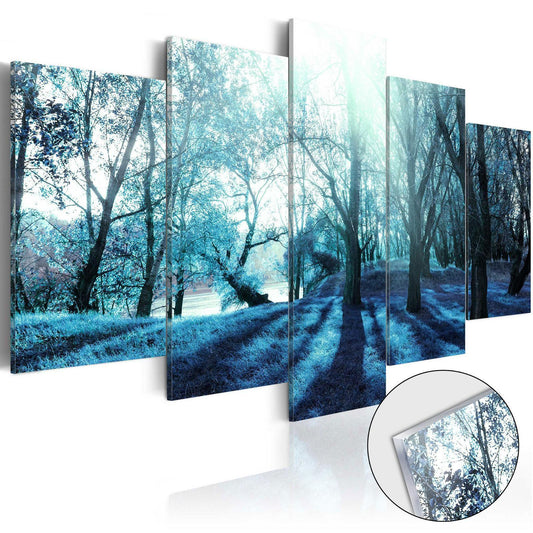 Acrylglasbild - Blauer Wald