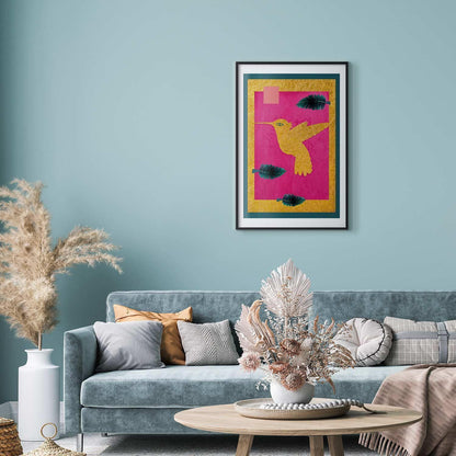 Poster - Golden Hummingbird Artgeist