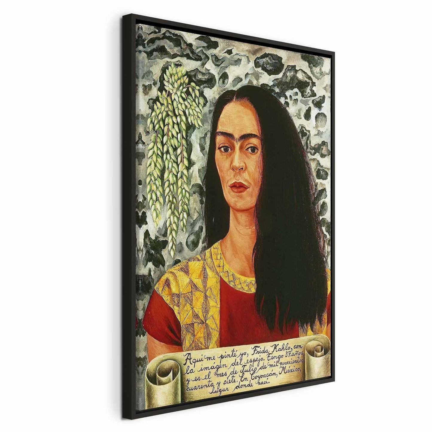 Leinwandbild - Frida Kahlo – Self-Portrait with Loose Hair