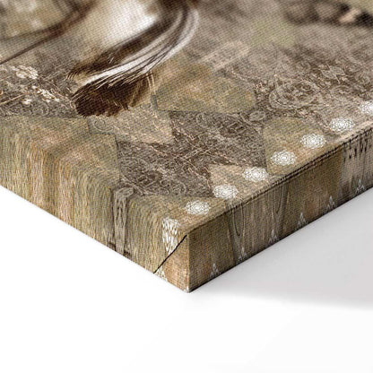 Leinwandbild - Retro Cranes (1 Part) Wide