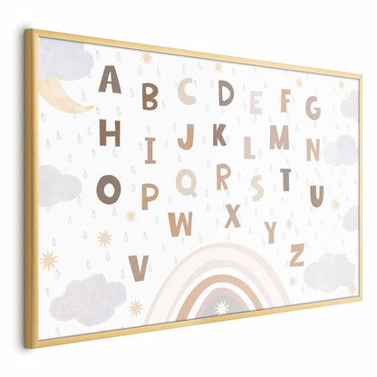 Poster - Letters in Muted Colors Artgeist