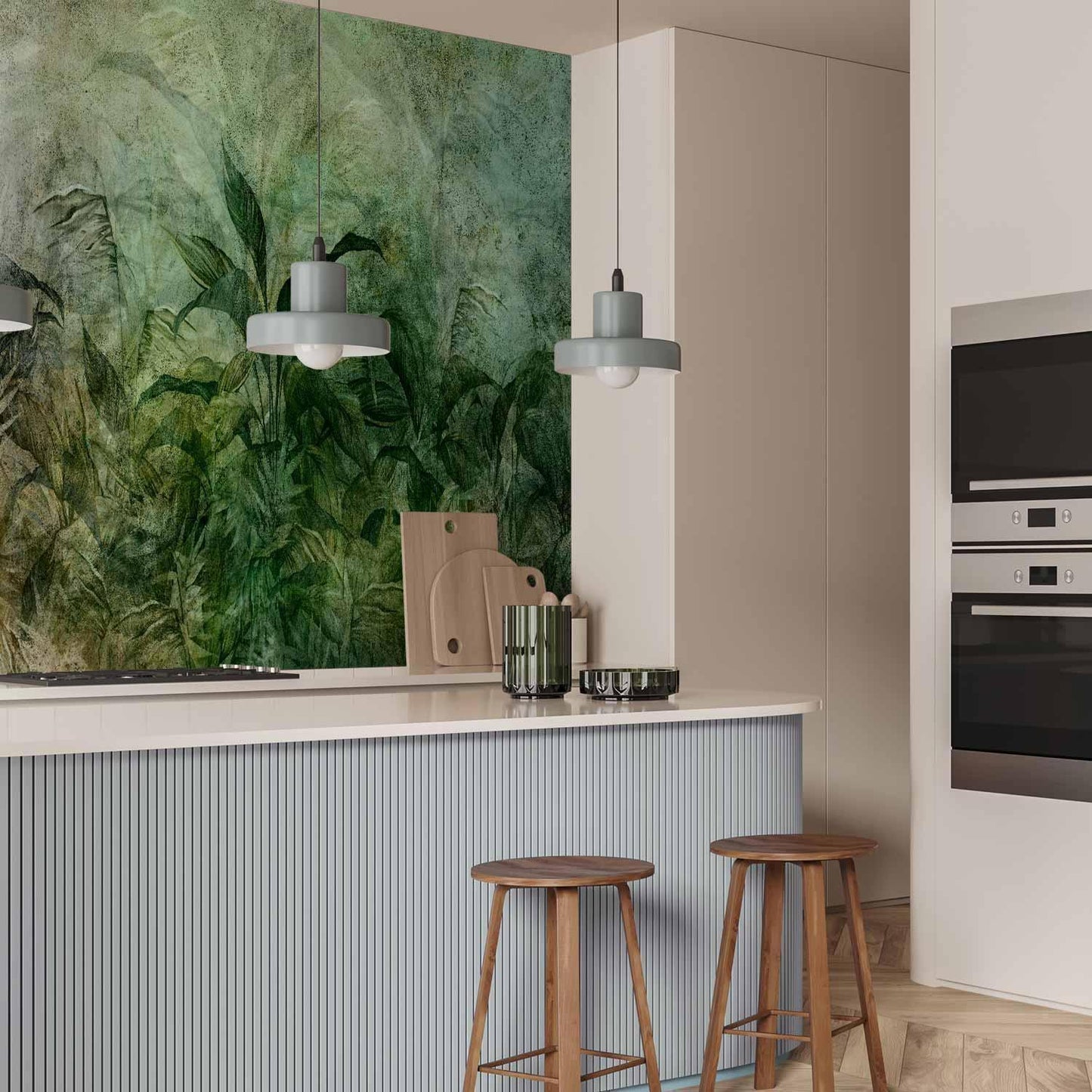 Fototapete - Green Fog