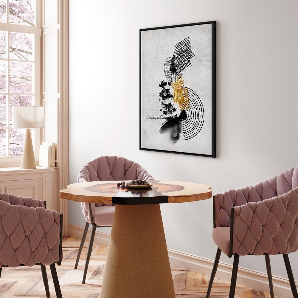 Leinwandbild - Landscape With the Sun (1 Part) Vertical