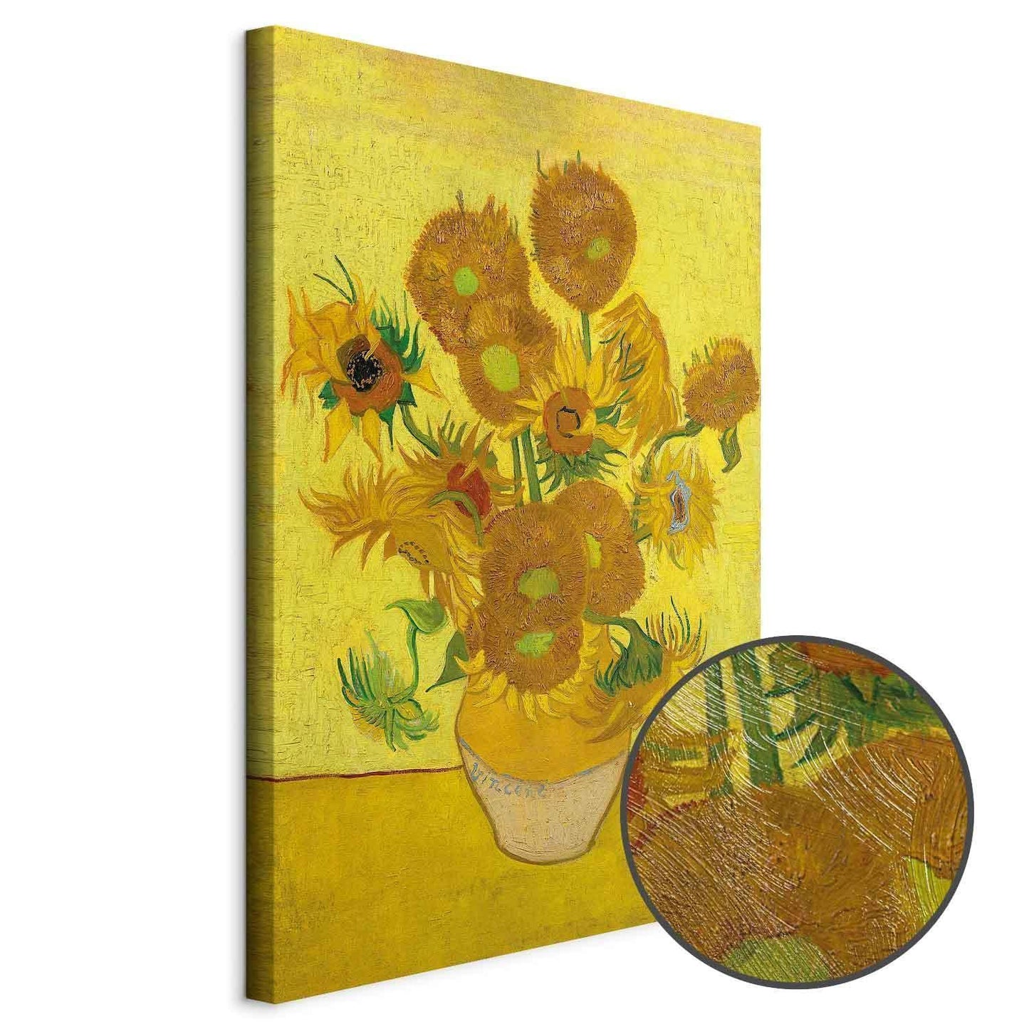 Leinwandbild - Vincent van Gogh – Still Life: Vase With Fifteen Sunflowers